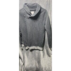 Cat & Jack Girls XL (16) Sweater • Scalloped Trim • Long Sleeve • Dark Gray •